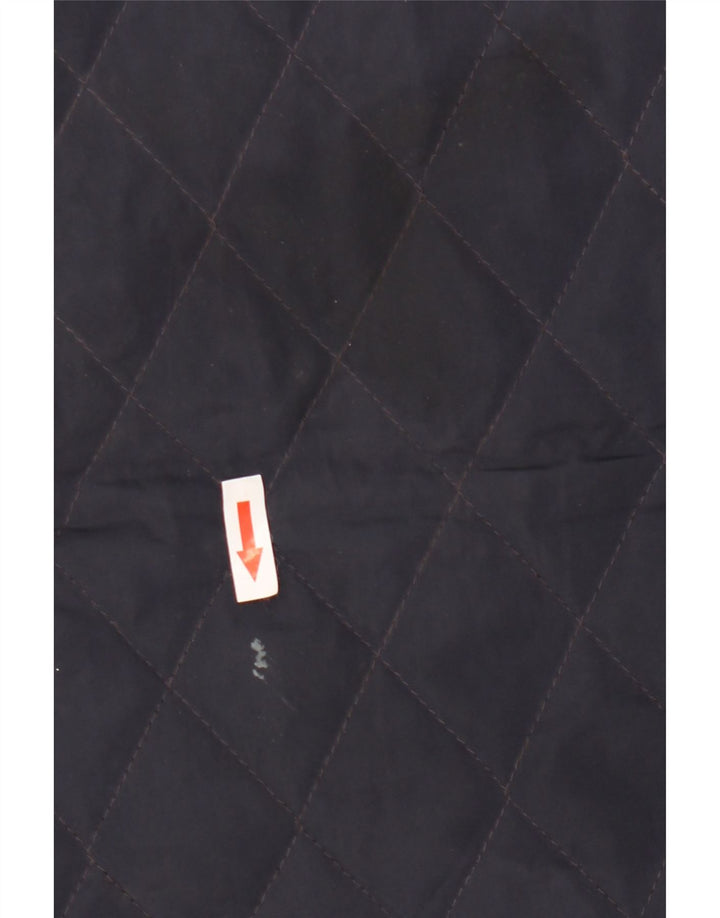Colete acolchoado masculino Zara UK 44 2XL poliéster azul marinho