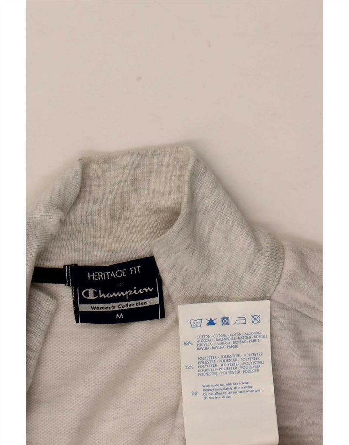 Jaqueta feminina Champion Heritage Fit Top UK 14 cinza médio manchado