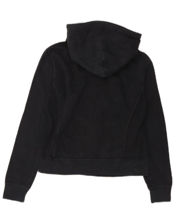 Jumper feminino com capuz e corte gráfico Champion UK 8 pequeno preto