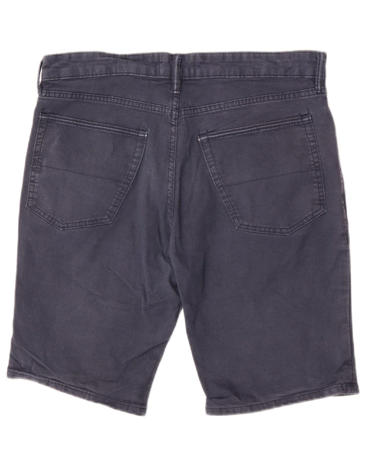 Shorts casuais masculinos Marks & Spencer W34 grande algodão azul marinho