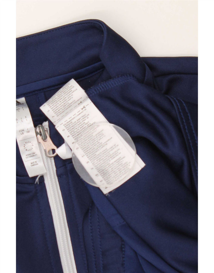 Adidas Mens Treino Top Jaqueta Grande Poliéster Azul Marinho