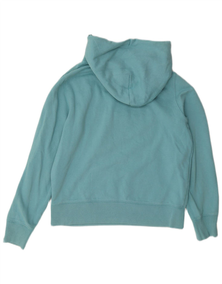 Suéter feminino Gap com capuz e ajuste regular gráfico UK 12 azul médio