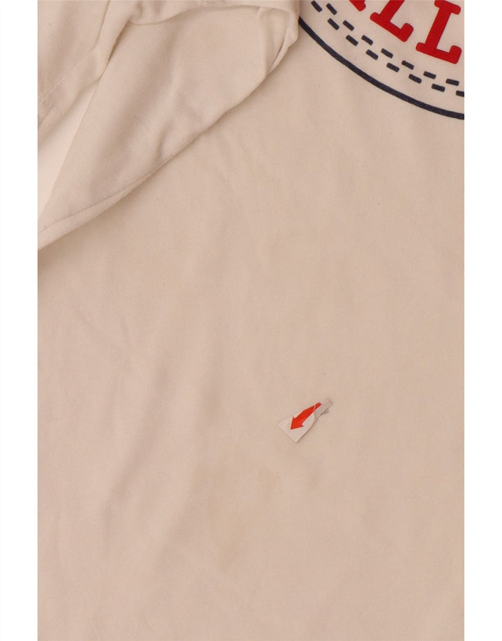 Camiseta gráfica CONVERSE Boys 10-11 anos médio algodão branco