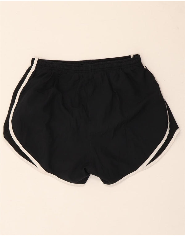 Nike Womens Dri Fit Sport Shorts UK 10 Pequeno Poliéster Preto