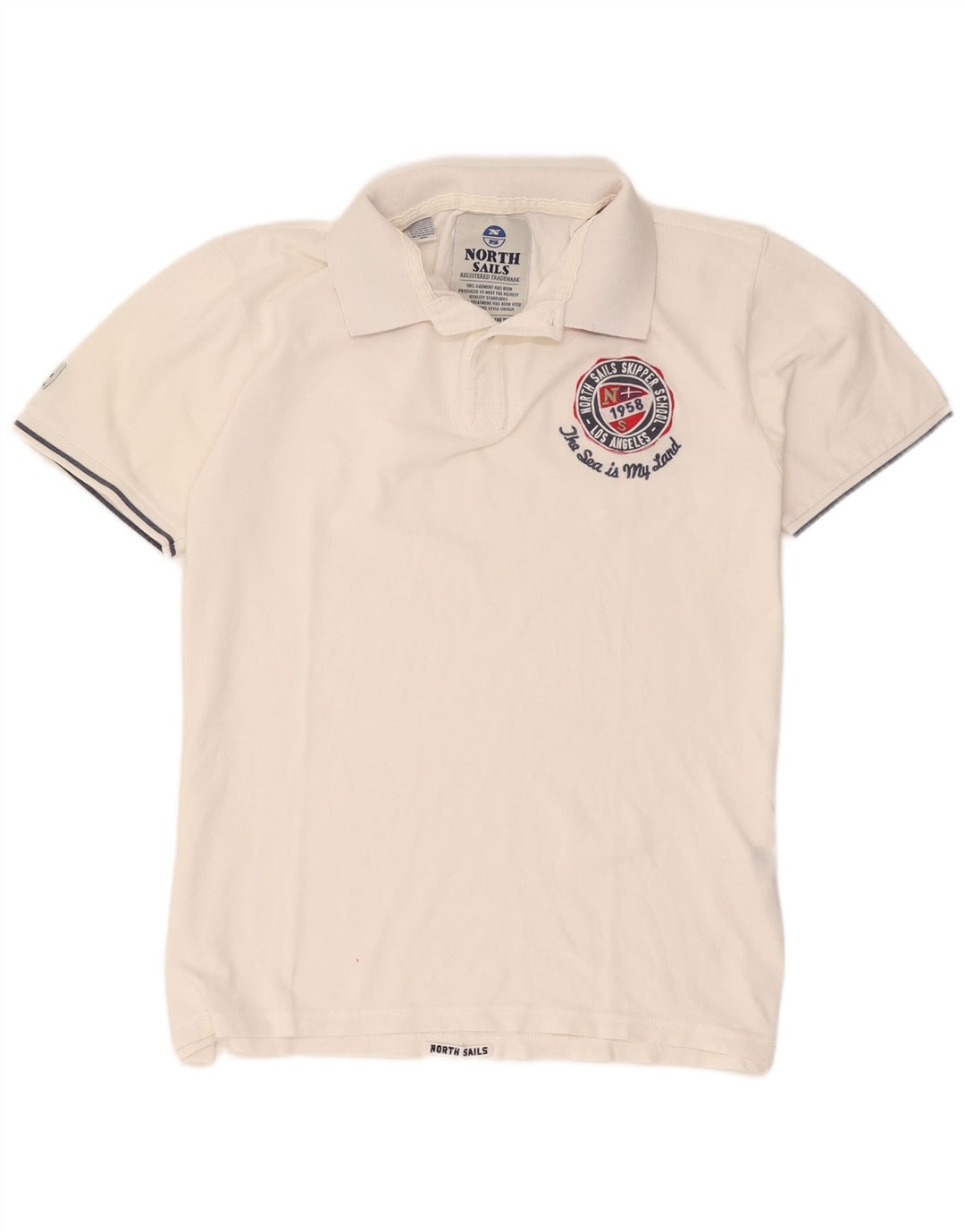 Camisa polo masculina North Sails 2XL algodão branco
