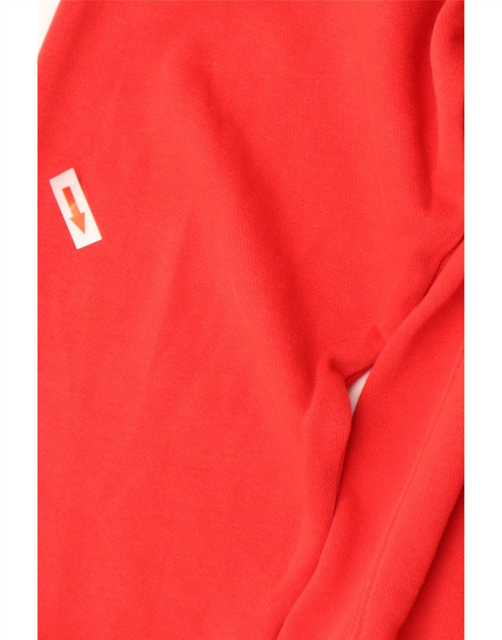 Nike Mens Hoodie Jumper Grande Algodão Vermelho