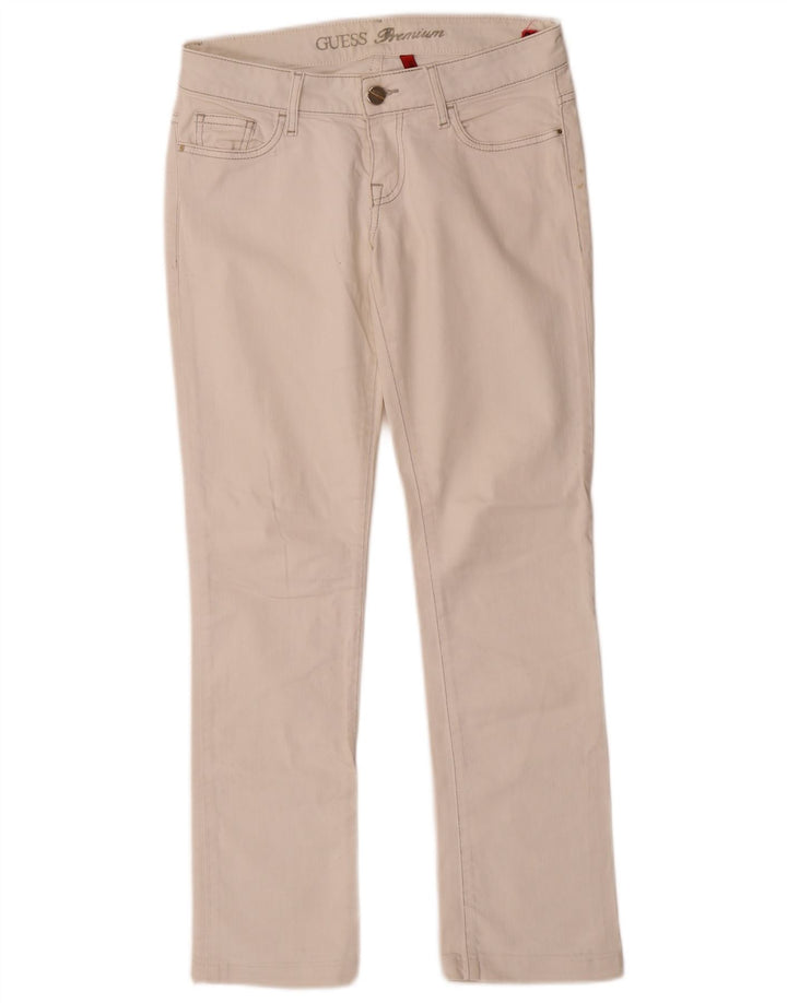 Guess Jeans Stretch Slim Feminino W27 L28 Algodão Branco