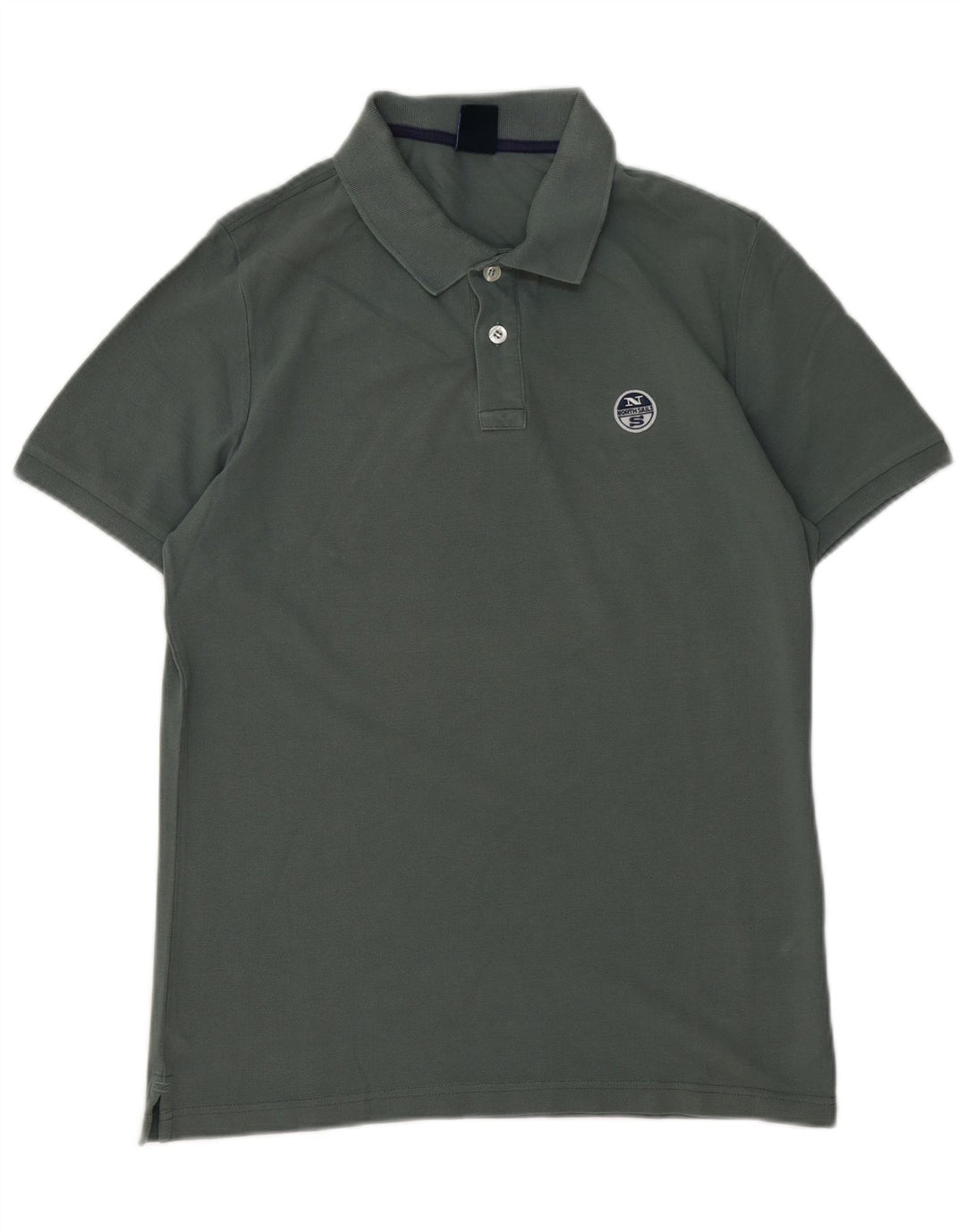 Camisa polo masculina North Sails grande algodão verde