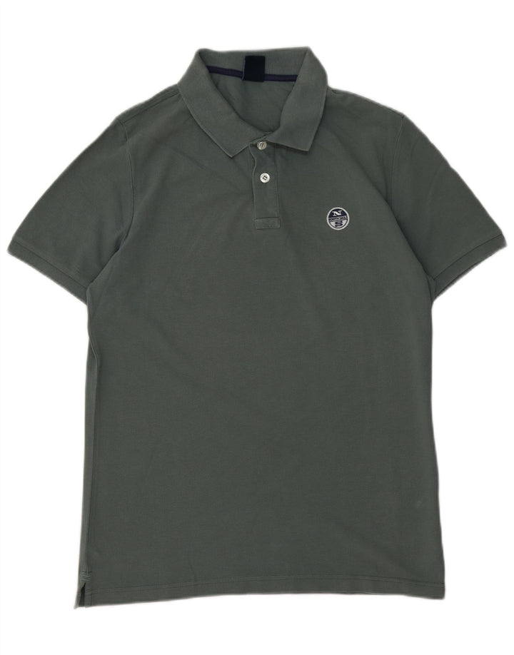 Camisa polo masculina North Sails grande algodão verde