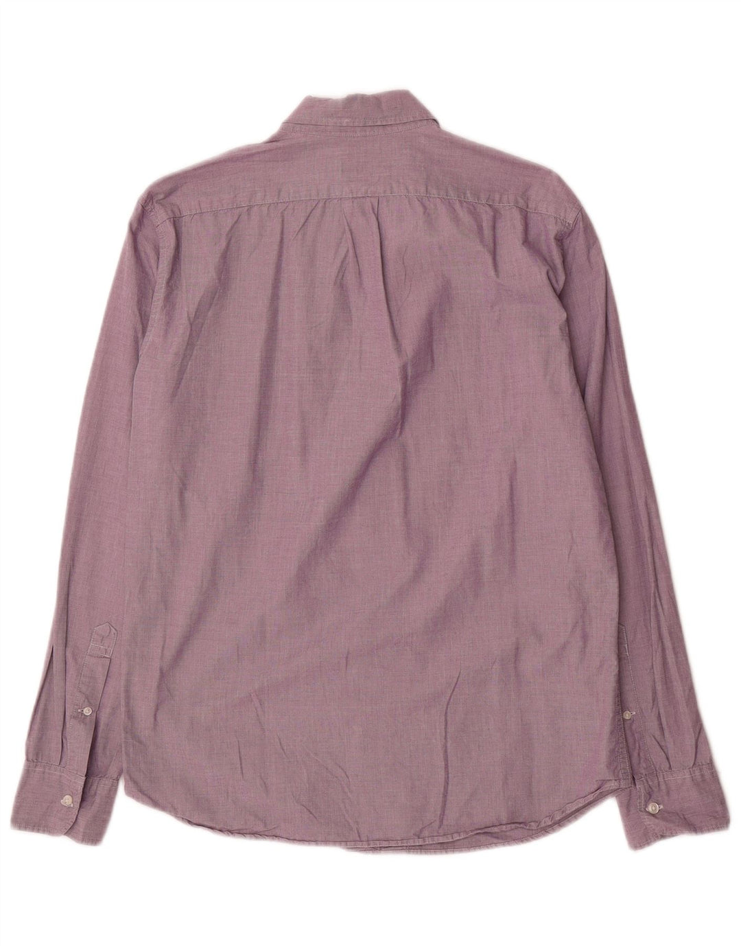 J. CREW Camisa masculina slim de algodão roxo médio