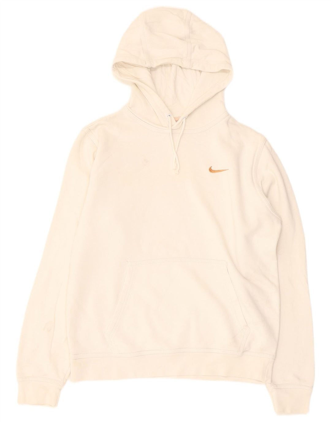NIKE Mens Hoodie Jumper Médio Off White