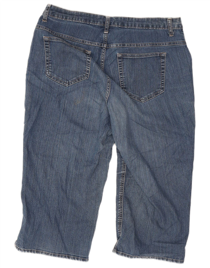 LEE Bermuda feminina Riders jeans W34 grande azul