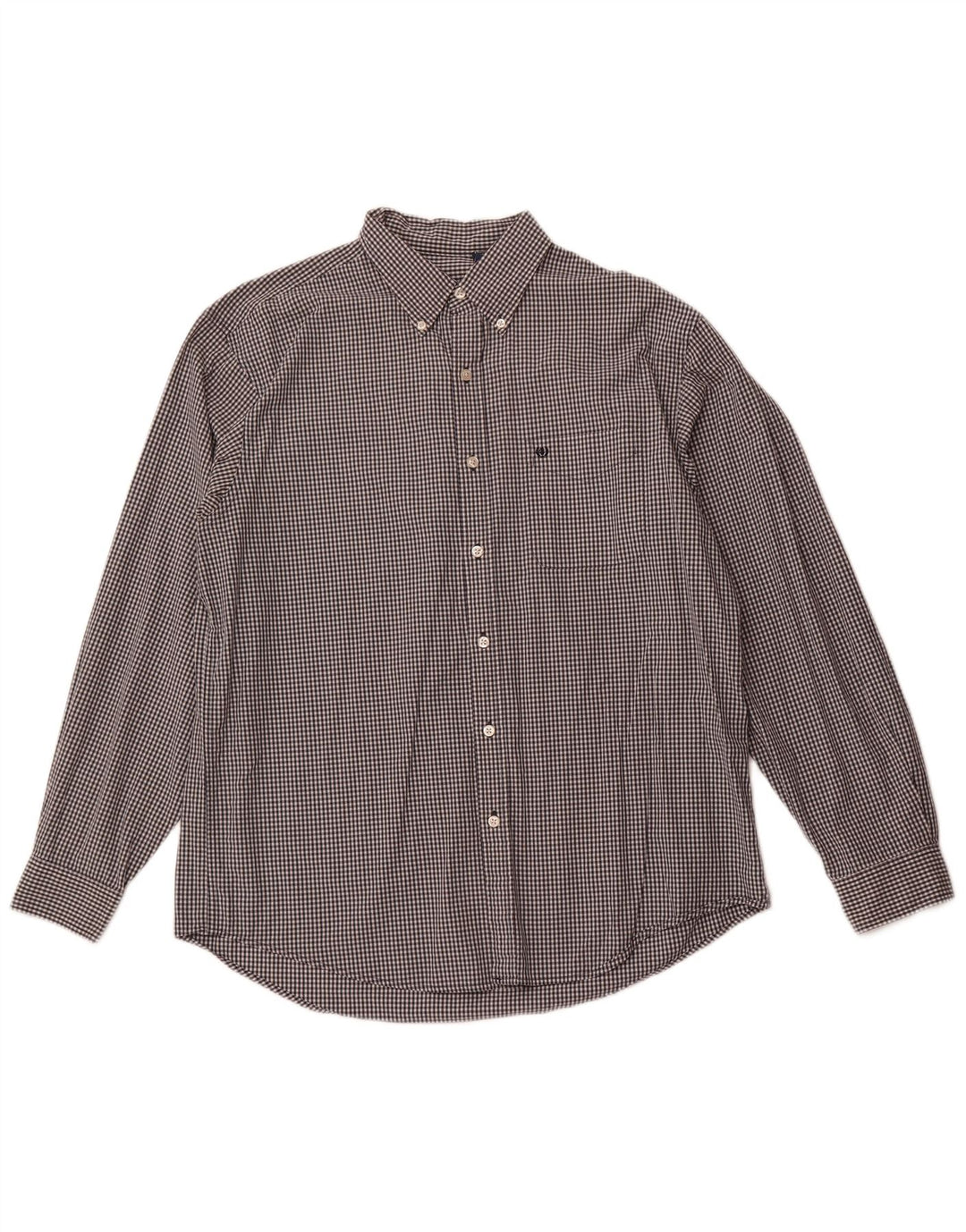 Camisa masculina IZOD grande algodão guingão azul marinho