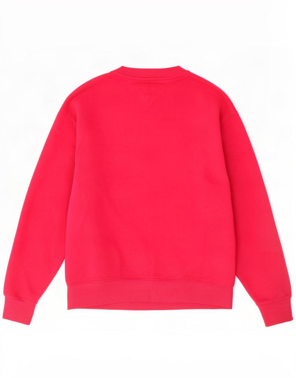 Tommy Hilfiger moletom gráfico masculino jumper pequeno algodão rosa