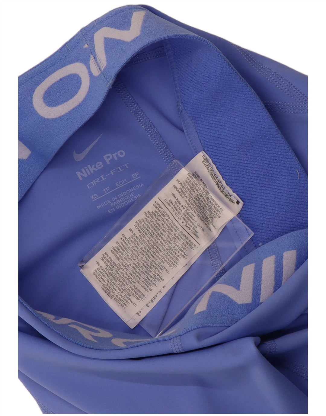 Leggings femininas Nike Dri Fit Graphic UK 6 XS azul poliéster