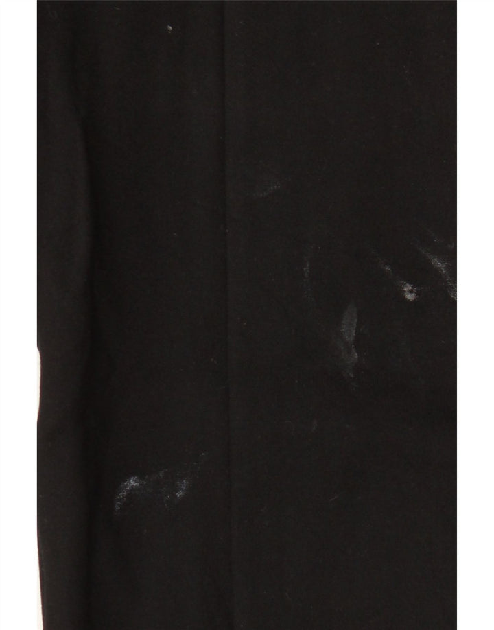 Zara Leggings Femininas UK 14 Grande Viscose Preta