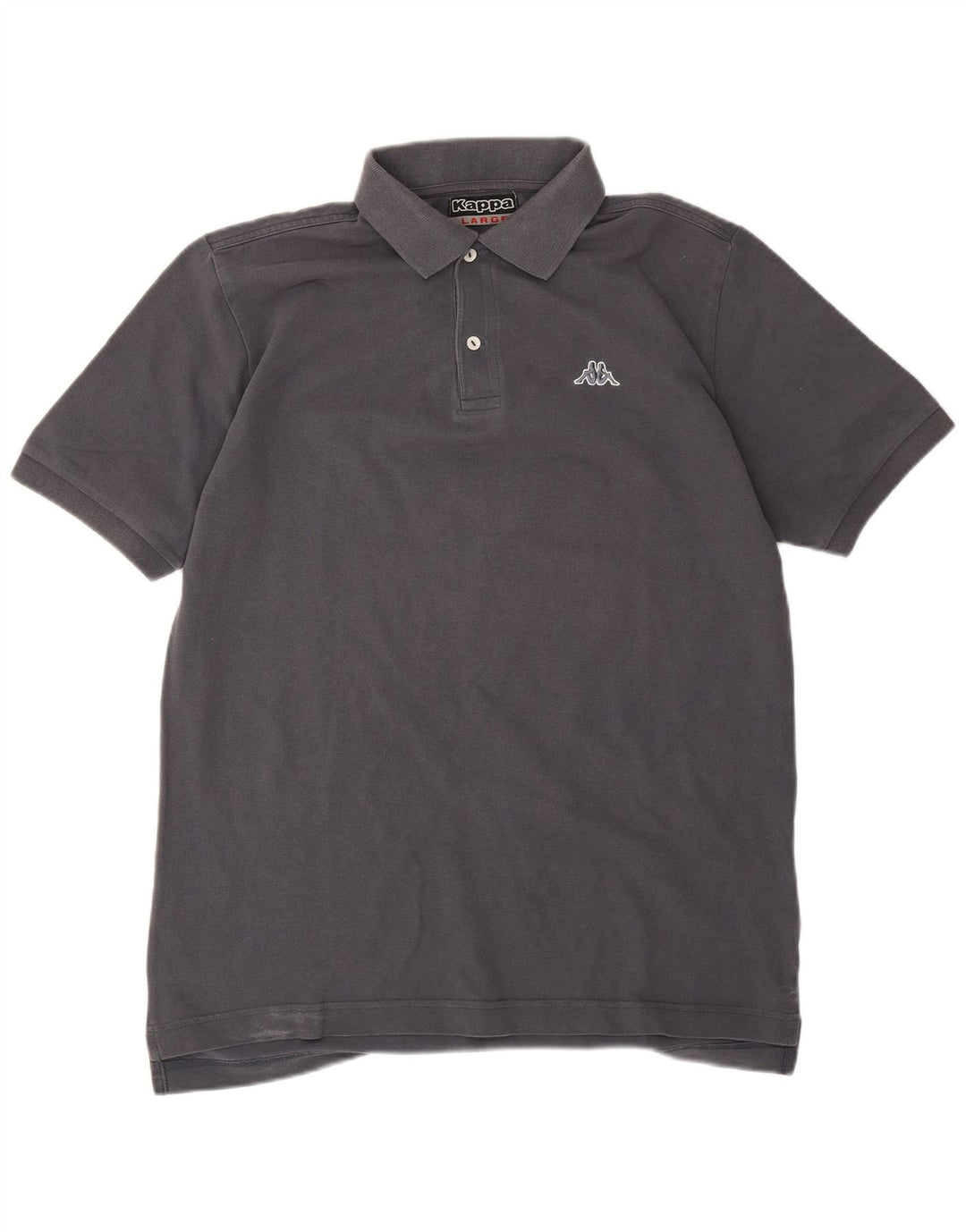 Camisa polo masculina Kappa grande algodão cinza
