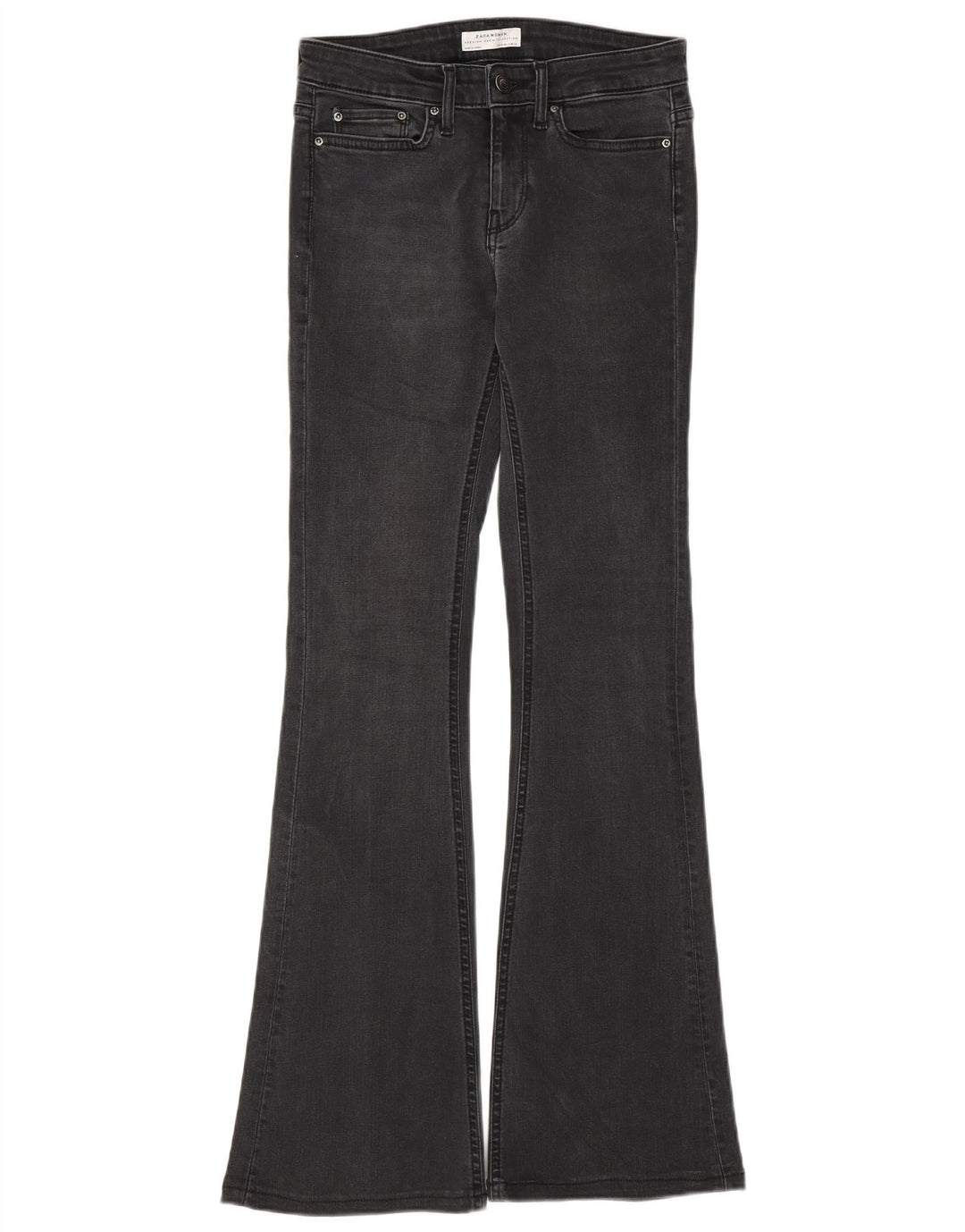 Zara Jeans feminino queimado EU 34 2XS W24 L30 cinza