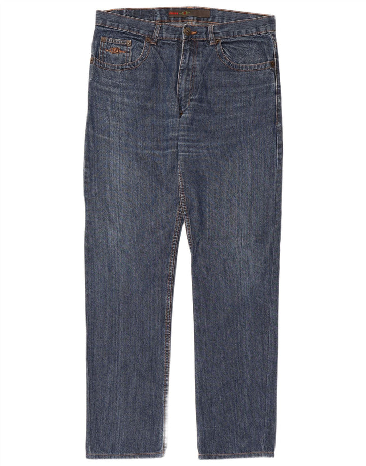 CHARRO Mens Straight Jeans IT 50 Large W34 L32 Blue Cotton