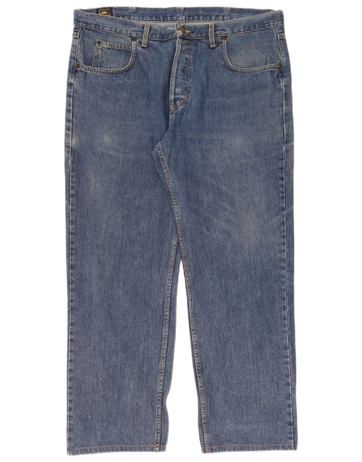 Calça jeans reta masculina Lee W42 L31 azul