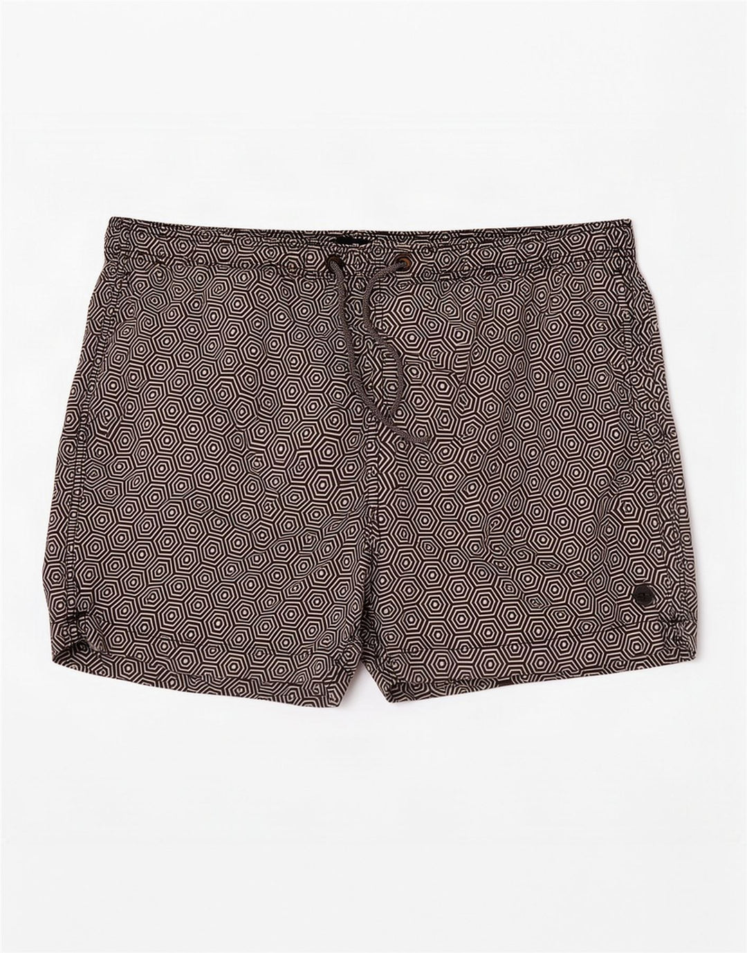 Shorts de natação masculino Superdry XL poliéster geométrico preto
