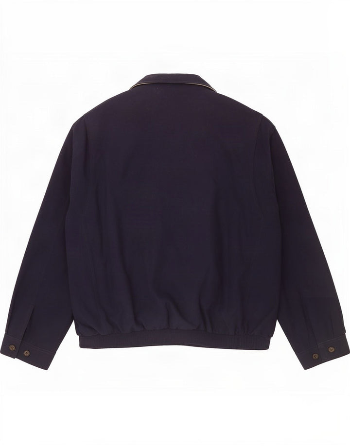 Jaqueta bomber masculina Polo Ralph Lauren Reino Unido 40 grande poliéster azul marinho