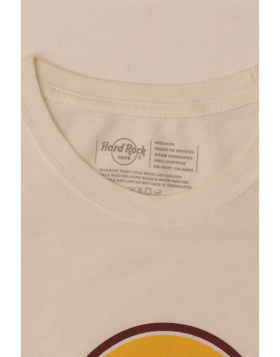 Camiseta masculina Hard Rock Cafe Dublin com estampa gráfica de algodão branco médio
