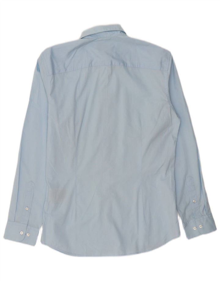 Camisa masculina JACK & JONES pequena azul algodão