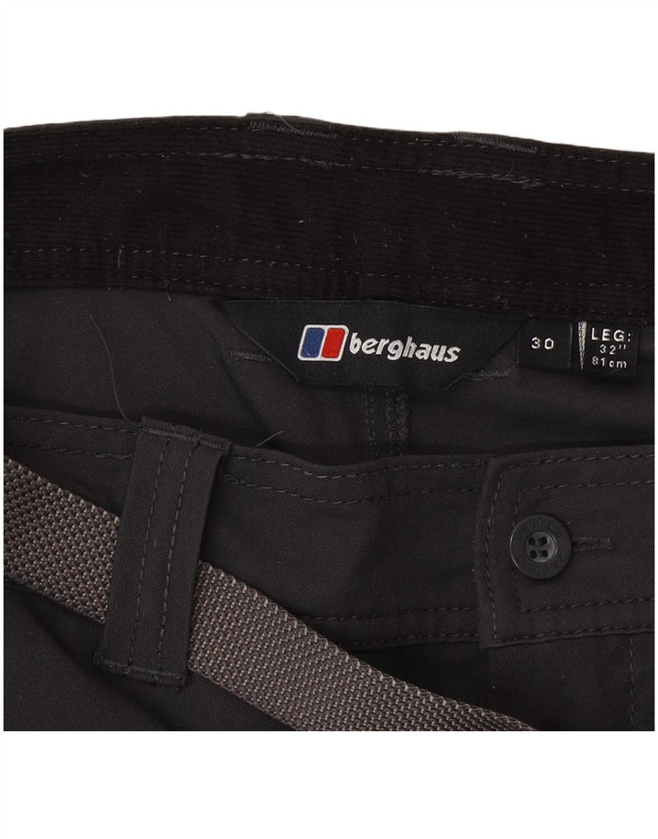 Berghaus Mens Straight Cargo Trousers W30 L32 Grey Polyester