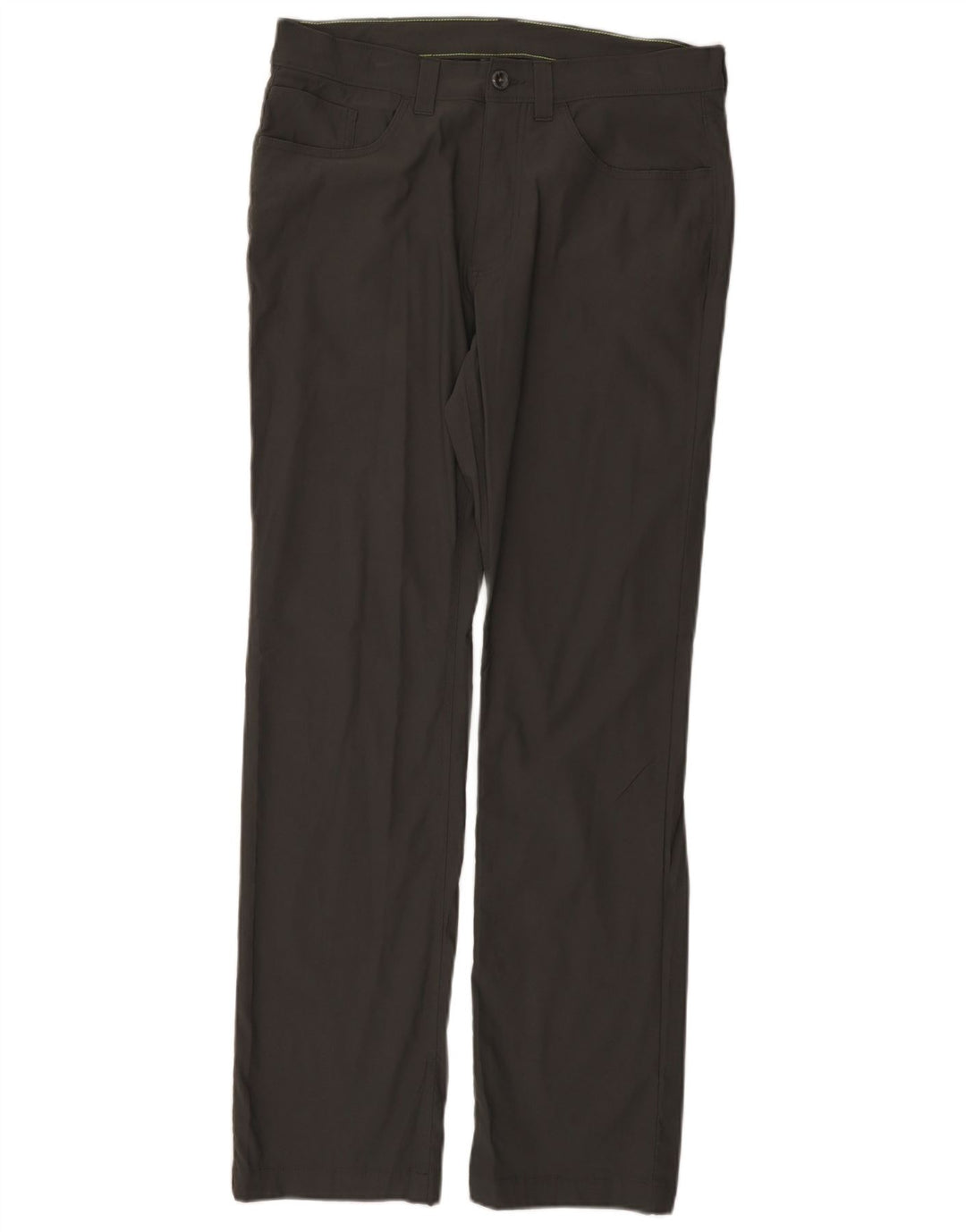 Calça casual reta masculina Eddie Bauer W33 L32 cinza nylon