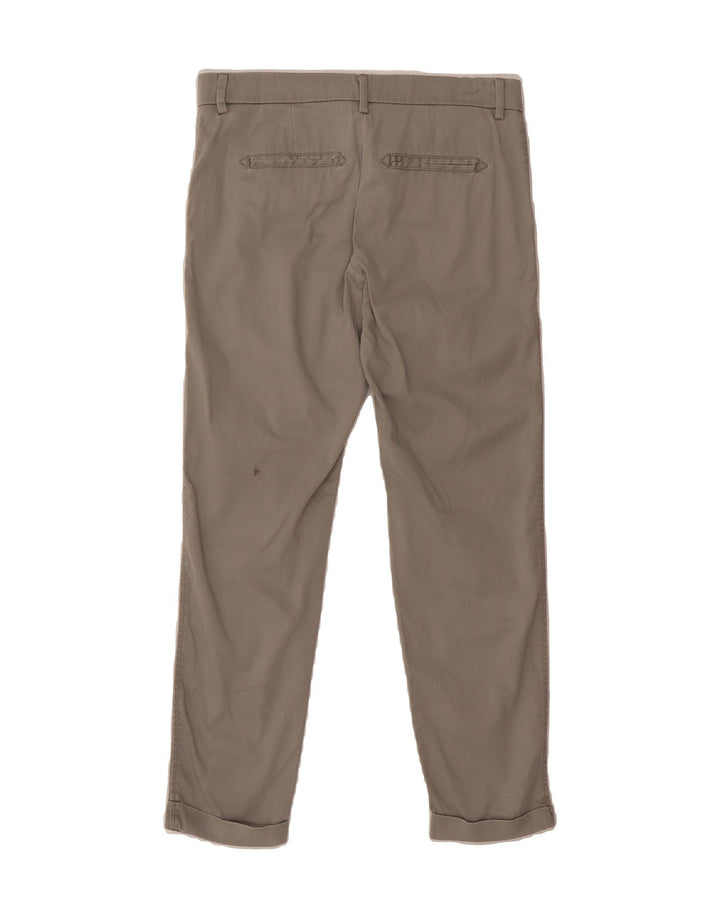 BENETTON Womens Slim Cropped Trousers W30 L26 Grey Vintage Benetton and Second-Hand Benetton from Messina Hembry 