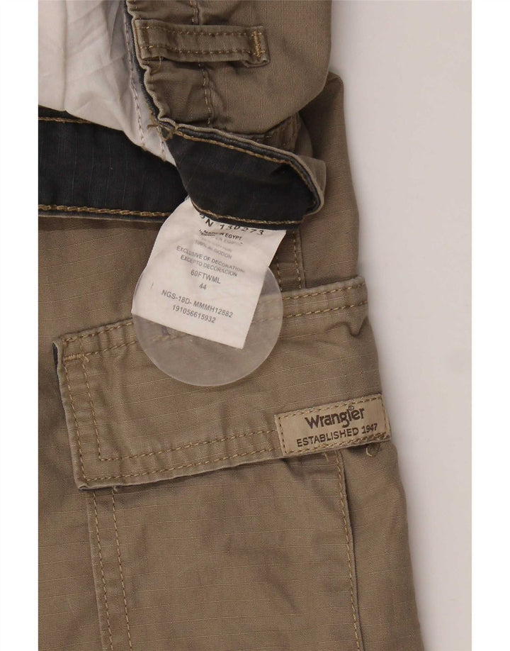 Shorts cargo masculino Wrangler W44 2XL algodão marrom