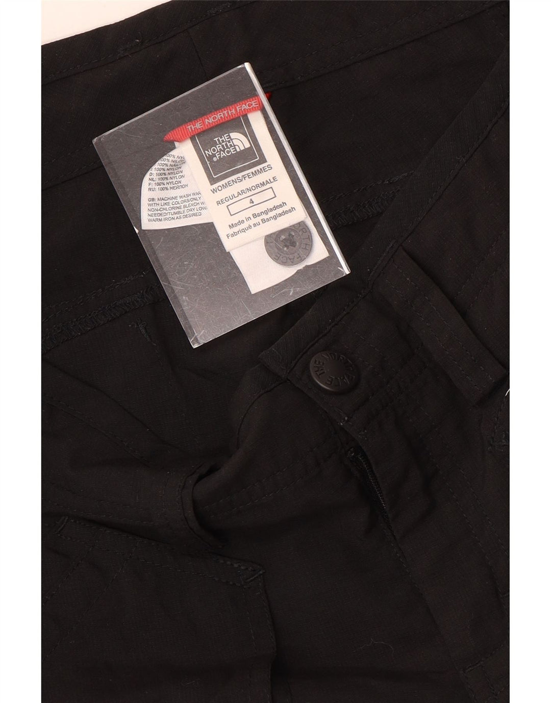 Shorts feminino The North Face US 4 pequeno W30 preto nylon