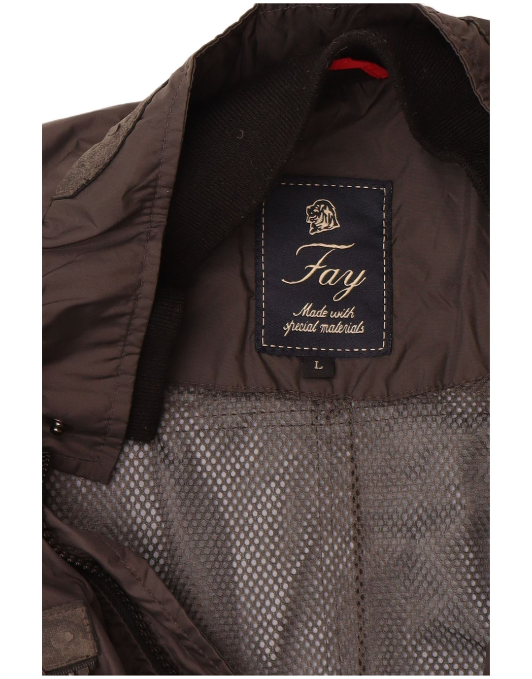 Jaqueta bomber feminina Fay UK 16 grande poliamida marrom