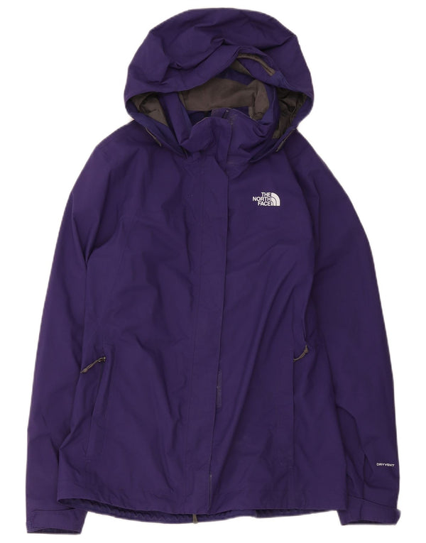 Jaqueta de chuva com capuz The North Face Womens Dryvent Reino Unido 14 Nylon Roxo Médio