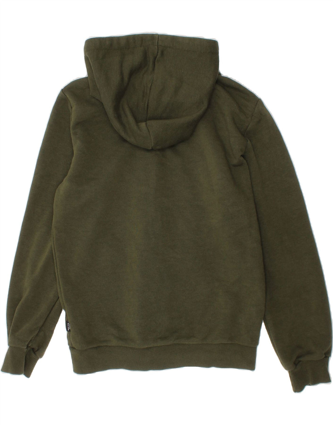 PUMA Boys Graphic Zip Hoodie Sweater 9-10 Years Khaki Cotton Vintage Puma and Second-Hand Puma from Messina Hembry 