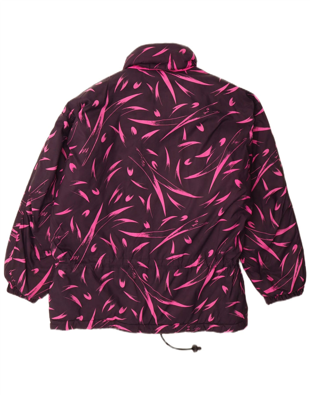 Diadora Womens Oversized Windbreaker Coat UK 14 Médio Roxo Floral