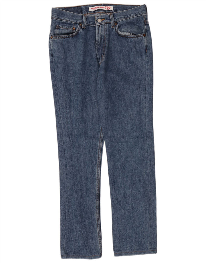 Carrera Mens 700 Regular Fit Straight Jeans W31 L30 Azul Algodão