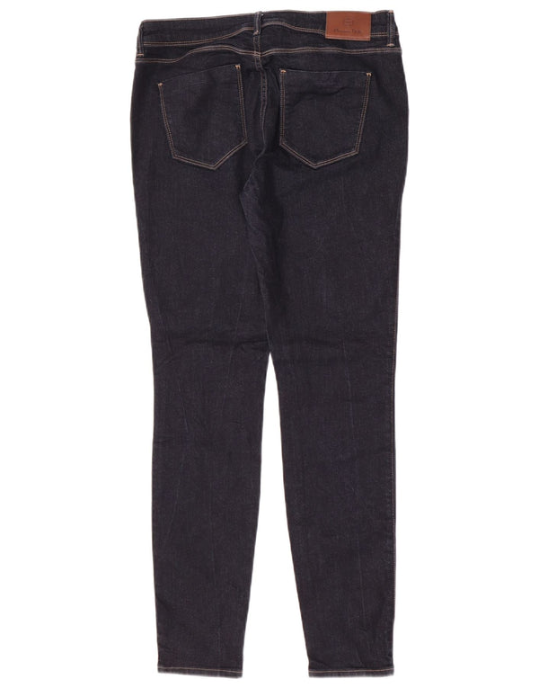 Jeans skinny de cintura média Massimo Dutti feminino EU 40 médio W30 L29 azul marinho