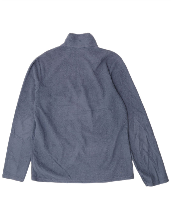 Mountain Warehouse Mens Zip Neck Fleece Jumper Poliéster Azul Médio