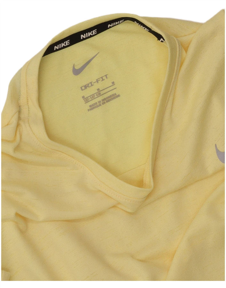 Camiseta Nike Boys Dri Fit Top 10-11 Anos Amarelo Médio