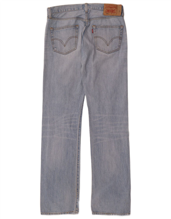 LEVI'S Masculino 501 Straight Jeans W33 L34 Azul Algodão