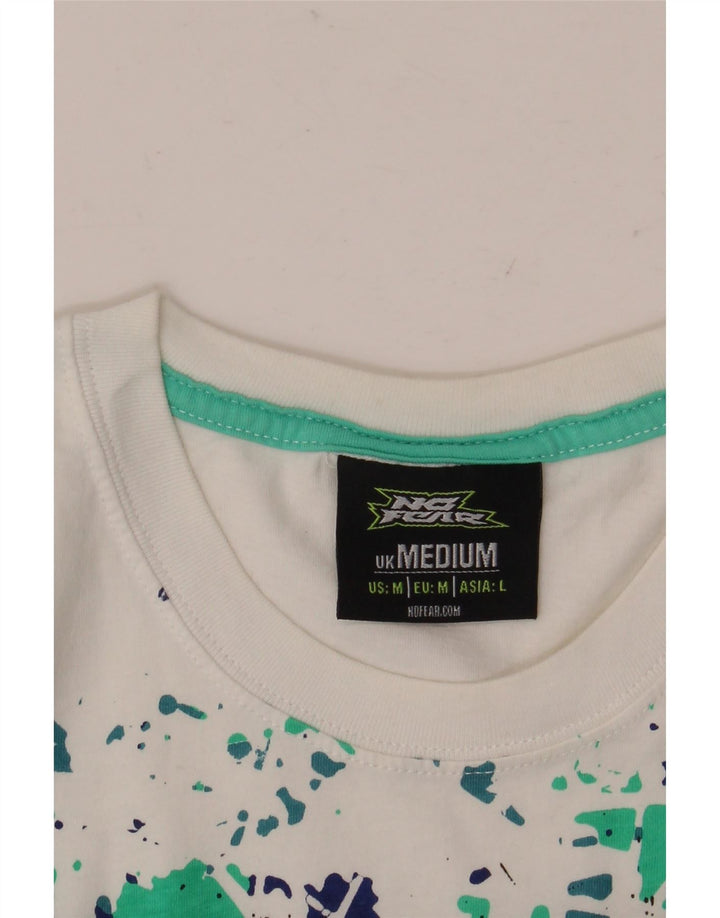 Camiseta gráfica masculina NO FEAR Top médio branco