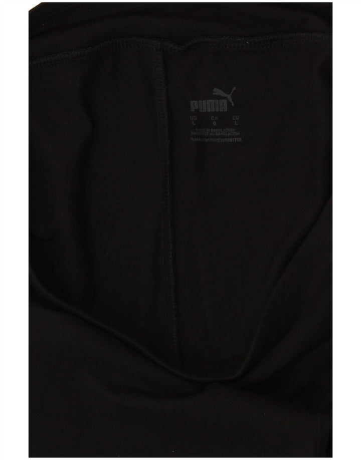 Leggings PUMA para mulher UK 14 grande algodão preto