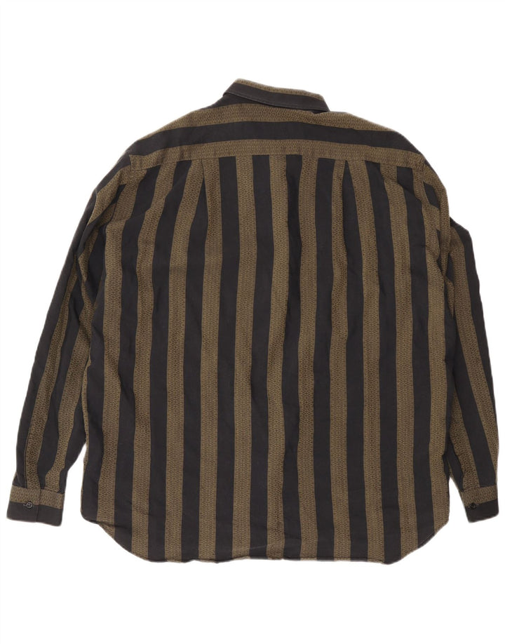 Camisa masculina VINTAGE XL listrada cinza