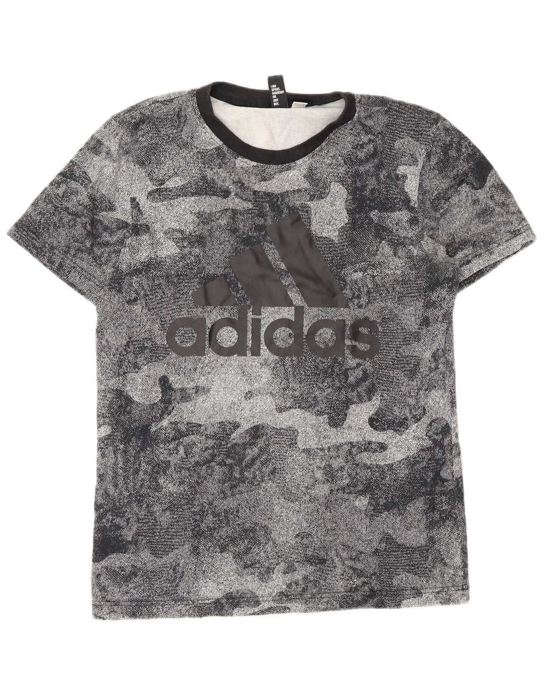 Camiseta Adidas Masculina Graphic Top Camuflagem Cinza Médio