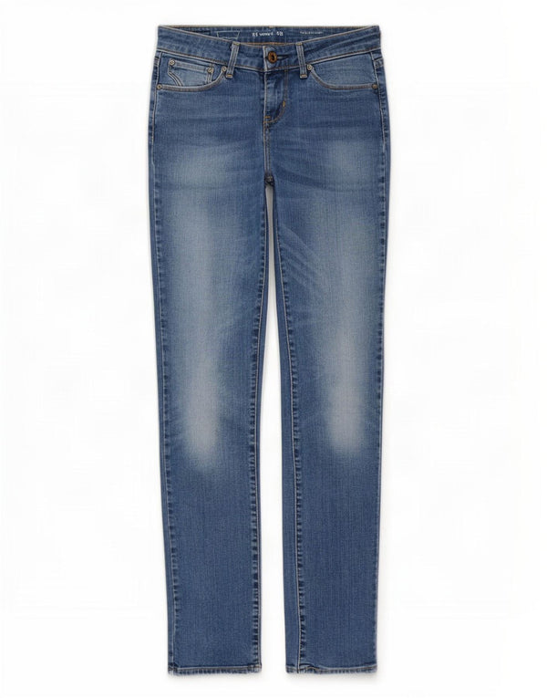 Calça jeans feminina Levi's Demi Curve Modern Rise Slim W25 L34 azul algodão