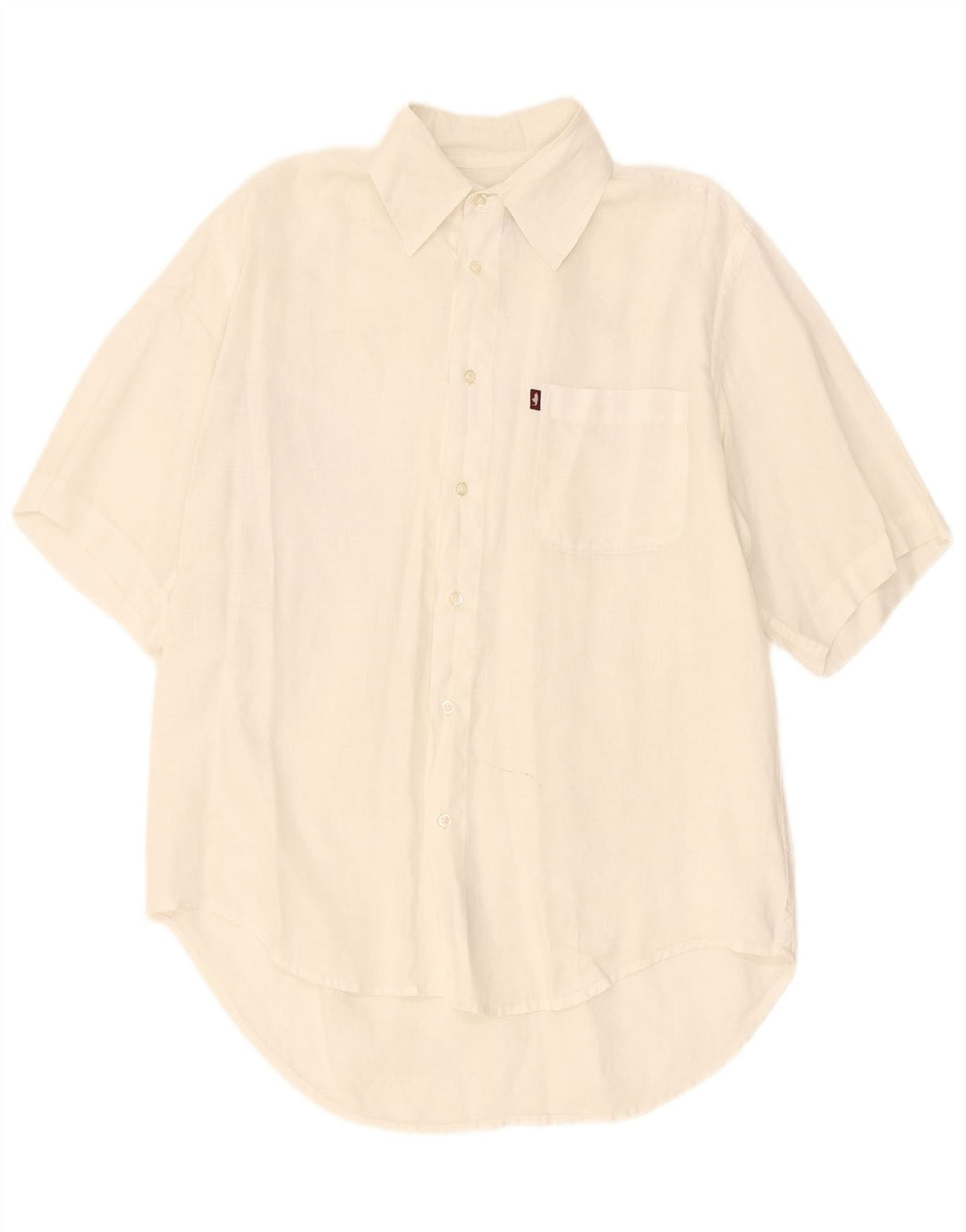 Camisa masculina de manga curta Marlboro Classics branca média