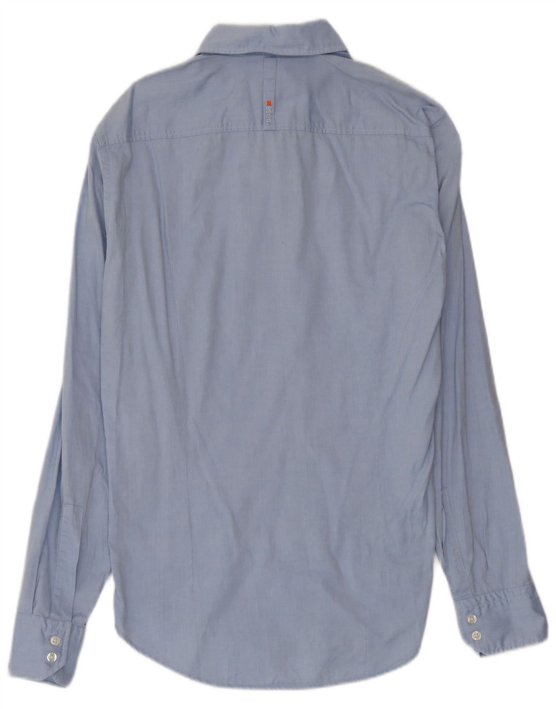 Camisa masculina Hugo Boss pequena azul algodão