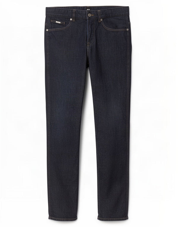 Hugo Boss Mens Slim Jeans W32 L32 Azul Marinho Algodão